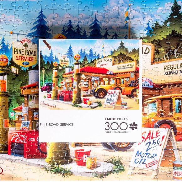 Buffalo David Bitton Other - ⛽  "PINE ROAD SERVICE"  🛻 300 Piece Jigsaw Puzzle 🛢️ *Like New * ⛽